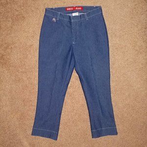 Guess Jeans: Vintage Indigo Blue Capri Jeans - Women's Size Small